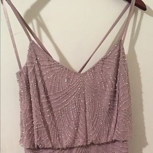 Adrianna Papell Long Haltered Dress